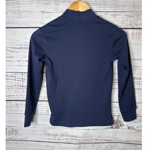 Polo Ralph Lauren Youth Boy's Navy Blue 1/4 Zip Sweater Shirt Kids Size 7 Casual - Picture 2 of 4